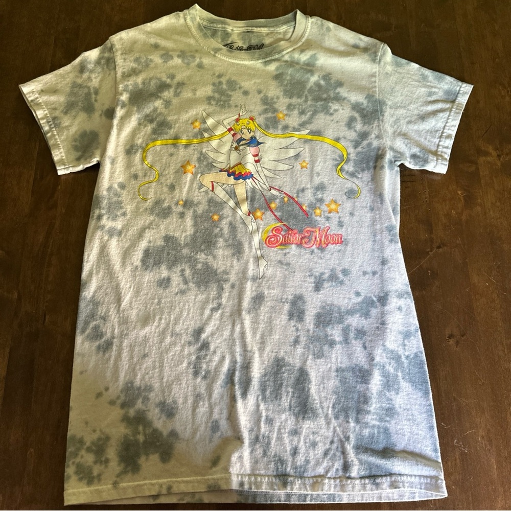 Vintage Sailor Moon T Shirt Tye Dye Top Anime Animation Pretty Soldier